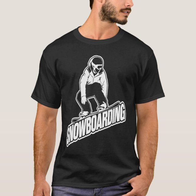 T-shirt Snowboard Grand Shredder Lettres Grand Snowb (Devant)