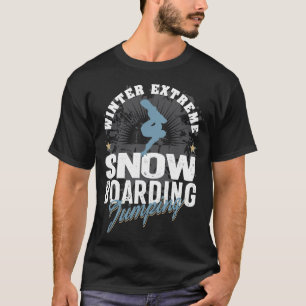 T-shirt Snowboard Jumping