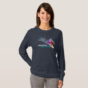 T-shirt Snowboard Manche longue pour femmes