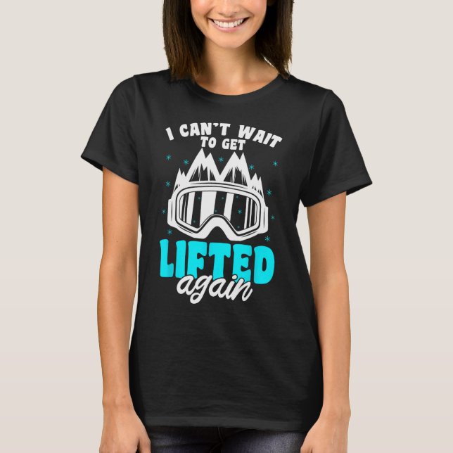 T-shirt Snowboard Mountains Gear Hiver Ski Slope Snowbo (Devant)