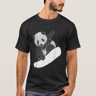 T-shirt Snowboard Panda