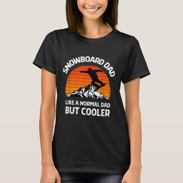 T-shirt Snowboard Papa Mais Glacière Snowboard Papa Snowbo (Devant)