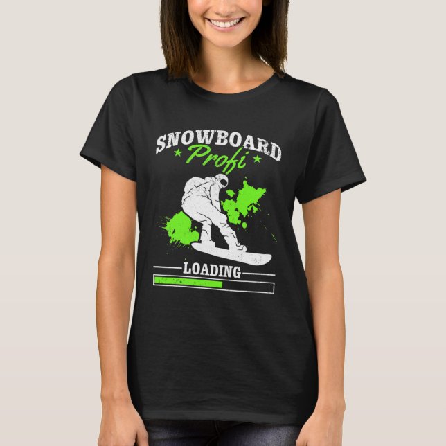 T-shirt Snowboard Profi Chargement I Freestyle Snowboard N (Devant)