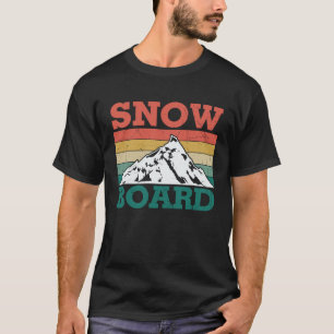 T-shirt Snowboard Rétro Snowboard Vacances Ski Snowb