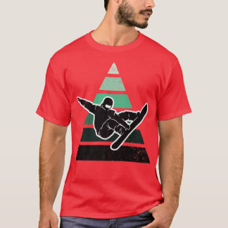 T-shirt Snowboard Retro Vintage Cool Snowboard Winter S