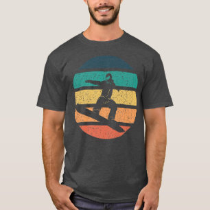 T-shirt Snowboard Retro Vintage Cool Snowboard Winter S