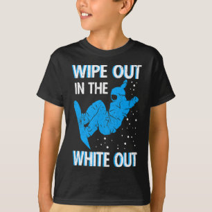 T-shirt Snowboard Se Balader Dans La Station De Ski White 