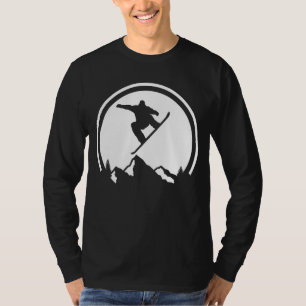 T-shirt Snowboard Silhouette Big Stunt Snowboardeur Neige
