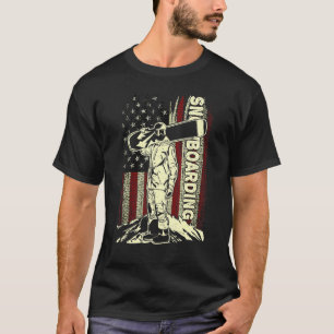 T-shirt Snowboard Ski Snowboard Snowboard American