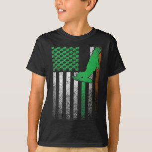 T-shirt Snowboard Snow Ski Irlandais Drapeau Américain St 