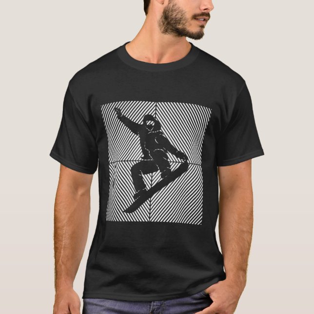 T-shirt Snowboard Snowboard Skilift Snowboard (Devant)