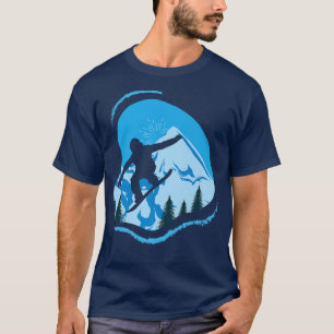 T-shirt Snowboard Snowboard Snow Winter Sport Ice Slo
