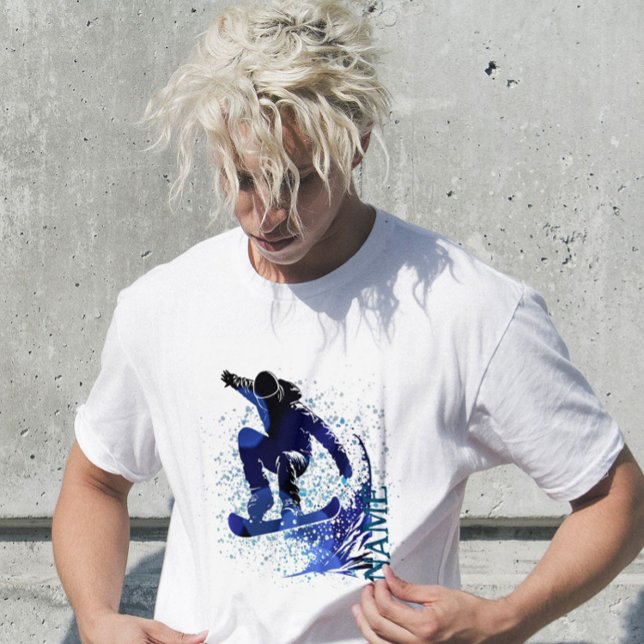 T-shirt Snowboard sports d'hiver extrême pente de saut coo (Créateur téléchargé)