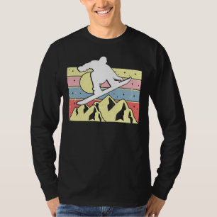 T-shirt Snowboardeur Snowboarding Snowboard Rétro