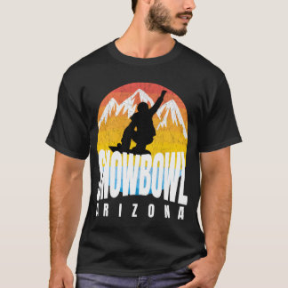 T-shirt Snowbowl Arizona Snowboarder 70S 80S Era Snowbowl 