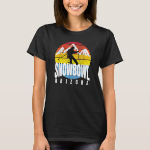 T-shirt Snowbowl cool Arizona Retro Vintage Sunset Skier S