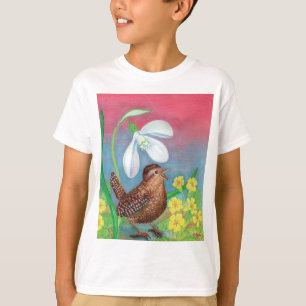 T-shirt Snowdrop & wrbird invoque le printemps Boys'