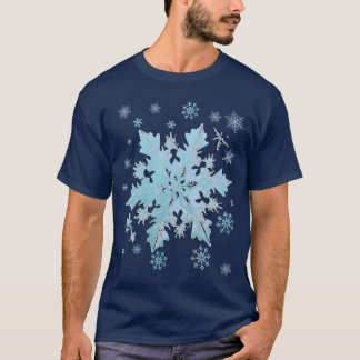 T-shirt Snowflake Costume Winter Christmas Matching Women 