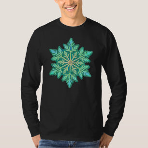 T-shirt SNOWFLAKE-Retro Vintage Snowflake, Sports d'hiver
