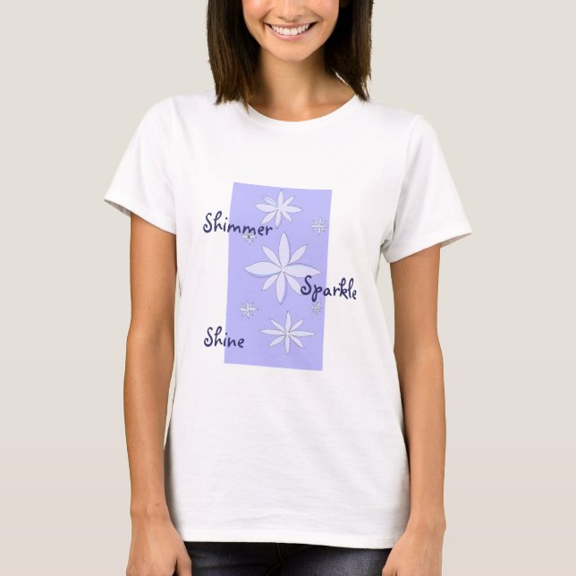 T-shirt Snowflakes Shimmer Et Sparkmer (Devant)