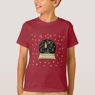 T-shirt snowglobe décoré