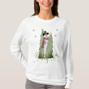 T-shirt Snowman Avec Étoiles