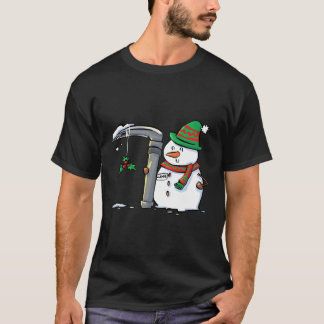 T-shirt Snowman Avec Une Anesthésie Mac 3 Pour Noël