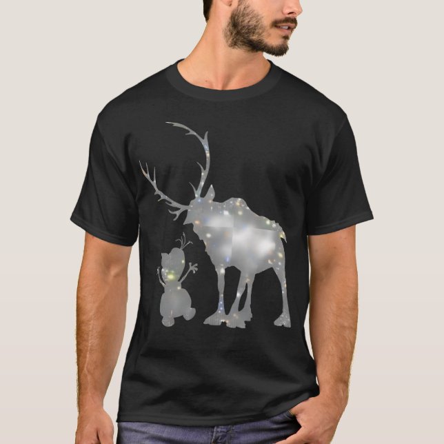 T-shirt Snowman Et Rennes (Devant)
