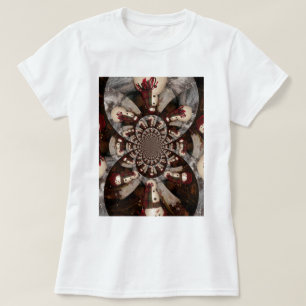 T-shirt Snowman Extraordinaire Kaleidoscope Motif Art Desi