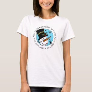 T-shirt Snowman Laisser Neige