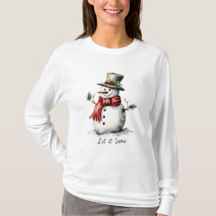 T-shirt Snowman Long Sleeve