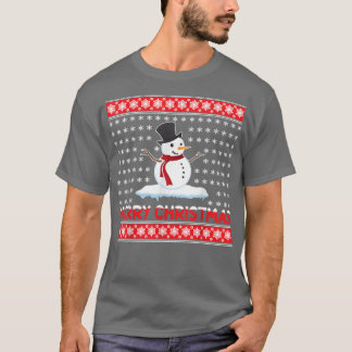 T-shirt Snowman Merry