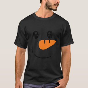 T-shirt Snowman Visage Pour Enfants Garçons Filles Hommes