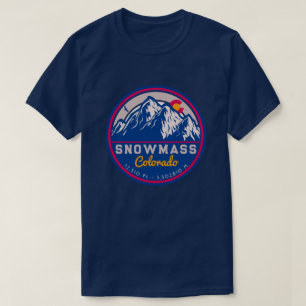 T-shirt Snowmass Colorado Aspen montagnes rocheuses Ski