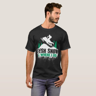 T-shirt Snowmobile frais de neige