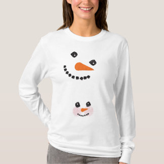 T-shirt Snowmomy et bébé par Leslie Harlow