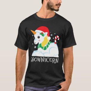 T-shirt Snownicorn Unicorn Funny mignonne Winter Girl Chri