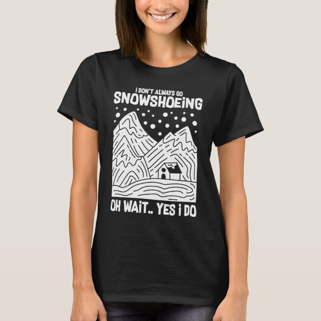 T-shirt Snowshoeing Bottes Snowchaussures Randonnées Chaus (Devant)