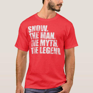 T-shirt SnowSnow Nom de famille Neige Nom de famille Snow 