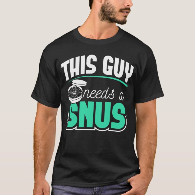 T-shirt SNUS cadeau fumée sans fumer arrêter de fumer anti (Devant)