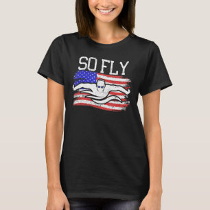 T-shirt So Fly USA Équipe de natation Sports Athlète US Sw
