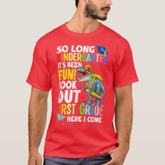 T-shirt So Long Kindergarten Graduation class 2022 Dinosau