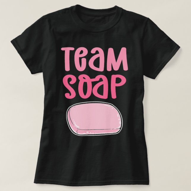T-shirt Soap d'équipe. Saponification de la Cuisine de sav (Design devant)