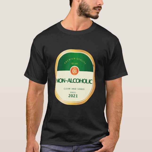 T-shirt Sobriété Sobre Non Alcoolisée Récupération De L'Al (Devant)