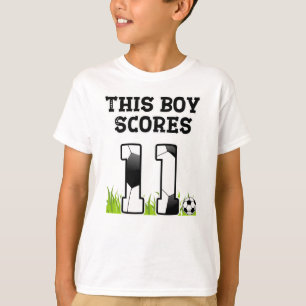 T-shirt Soccer Anniversaire - 11 ans Garçon - 11e annivers