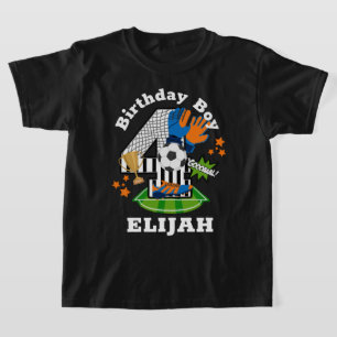 T-shirt Soccer Anniversaire Boy Sports Quatrième Anniversa