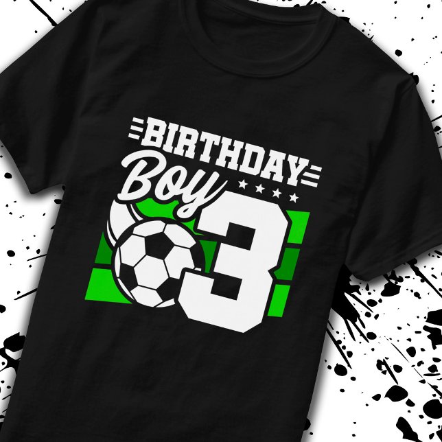 T-shirt Soccer Anniversaire - Garçon de 3 ans - 3ème anniv (Créateur téléchargé)