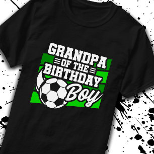 T-shirt Soccer Anniversaire Grand-père - Garçons Football 