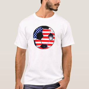 T-shirt Soccer Ball Drapeau-États-Unis Le MUSÉE Cadeaux Tr