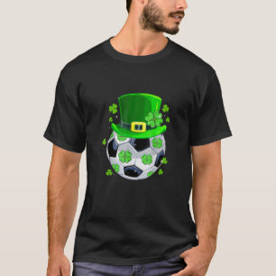 T-shirt Soccer Ball Shamrock Funny Irish St Patrick Day